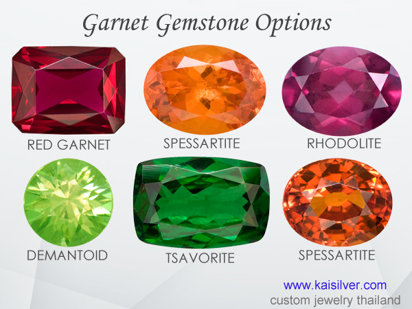 garnet colors gemstones
