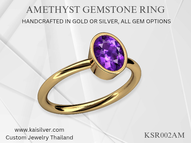 made to order amethyst ring