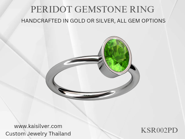 peridot ring custom