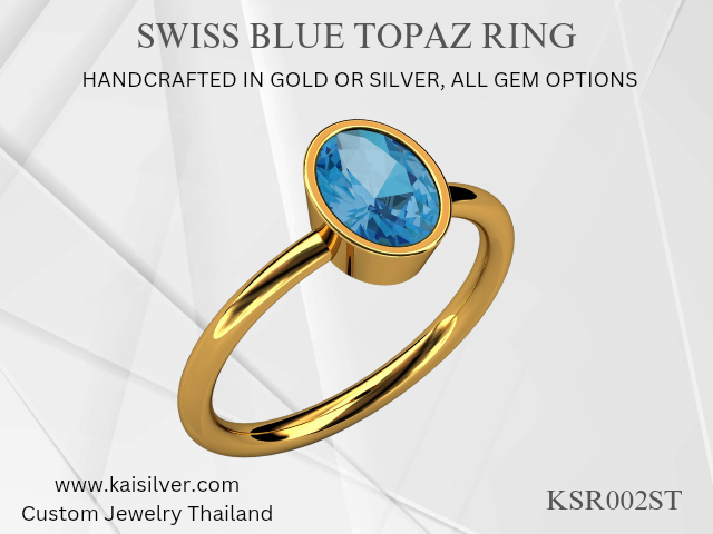 custom topaz ring