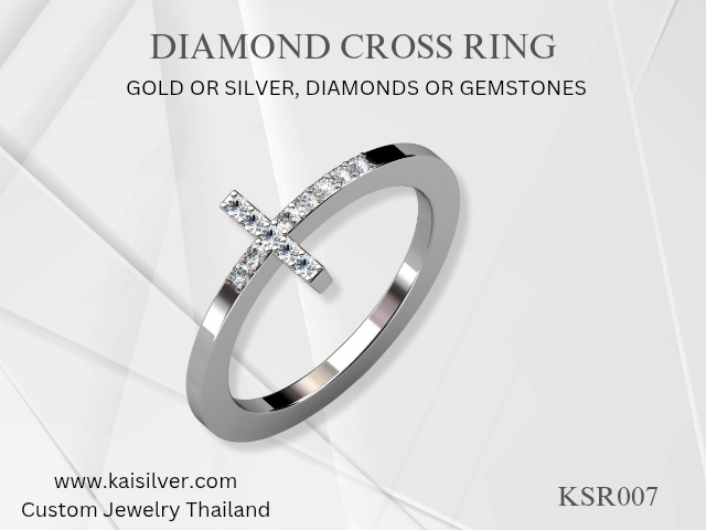 custom made cross ring