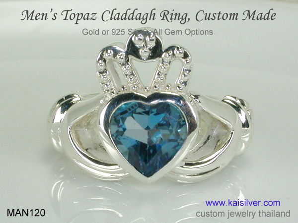men's claddagh ring 