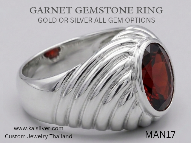 garnet ring for men