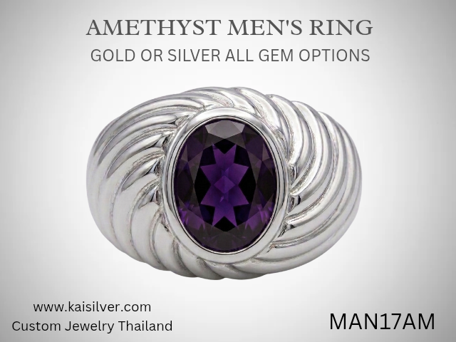 Dark Or Medium Color Amethyst Gem