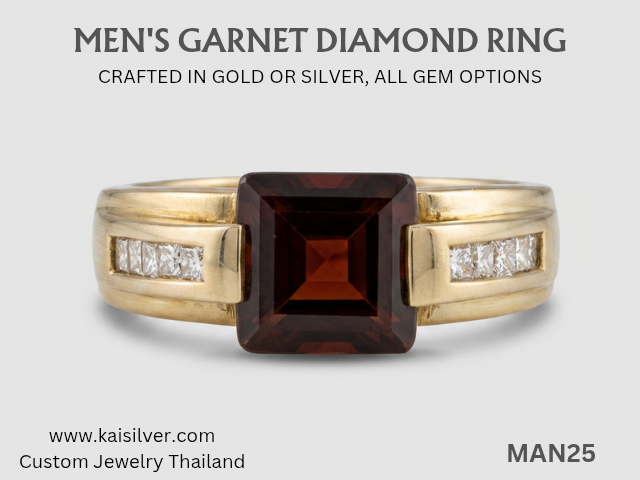 custom gemstone ring MAN25