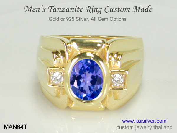 mens tanzanite ring