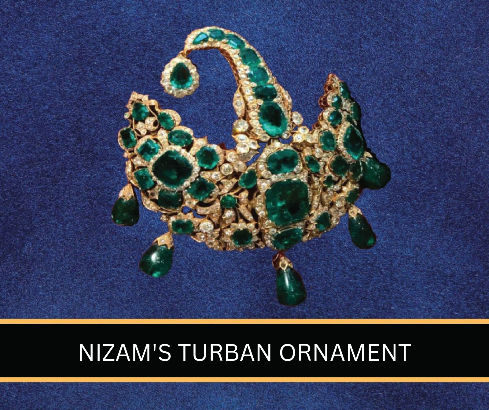 emerald nizam turban ornament