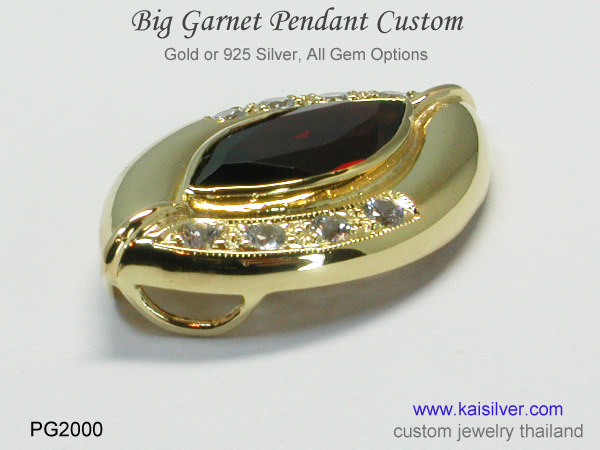 big gemstone pendant