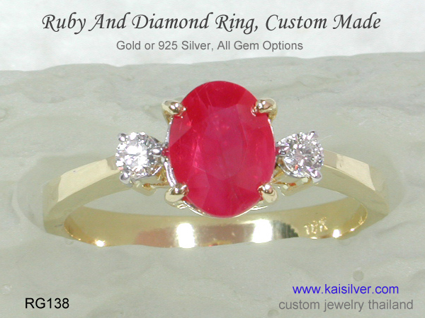 ruby ring with diamonds