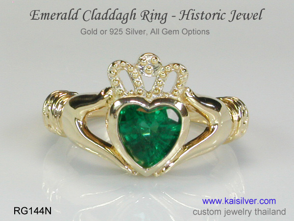 heart promise ring gemstone