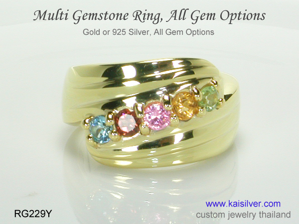 mothers ring birthstones gemstone