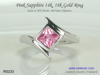 pink sapphire ring
