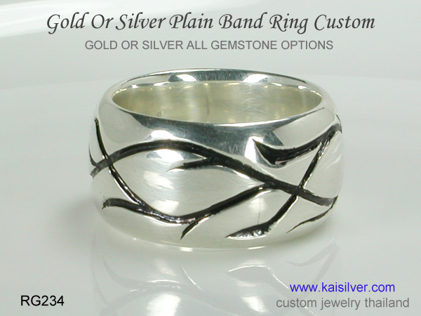 mens ring with or without gemstone