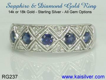 sapphire diamond ring