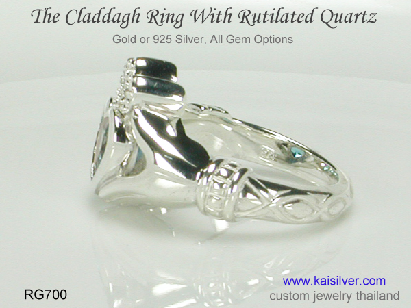 kaisilver claddagh ring