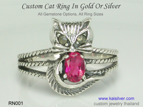 gold cat ring price